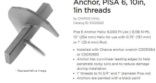 Anchor 10in 6k 1in
